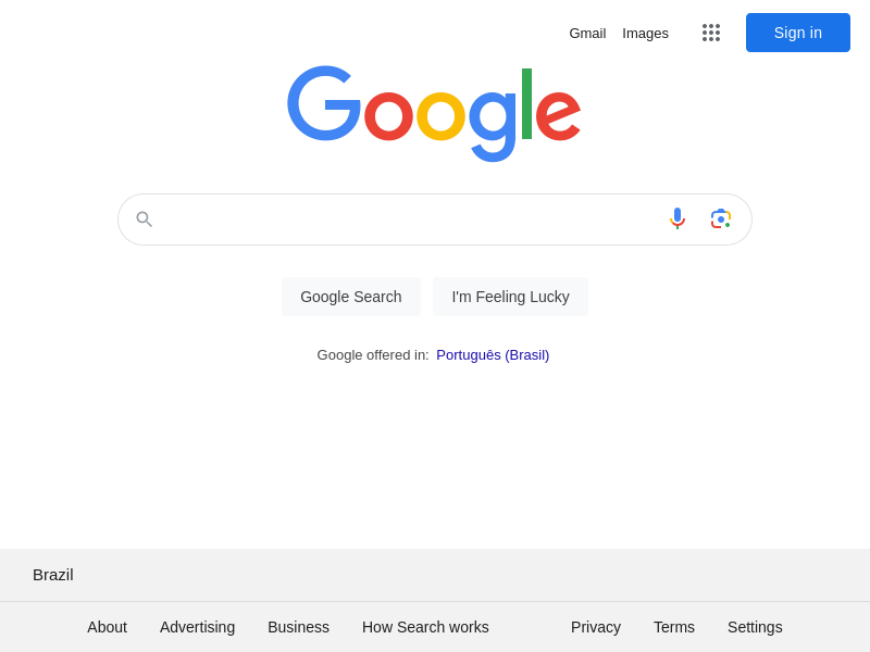 A screenshot of Google's homepage.